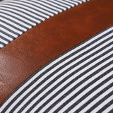 Pillow Covers Leather  Cotton Cushion Covers (16  16 Inch  1 Pair  2 Pc)